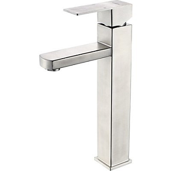 Смеситель L71133 для умывальника высокий с гайкой (нерж) LEDEME